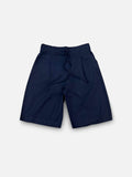 PC Pleated linen Short - navy blue