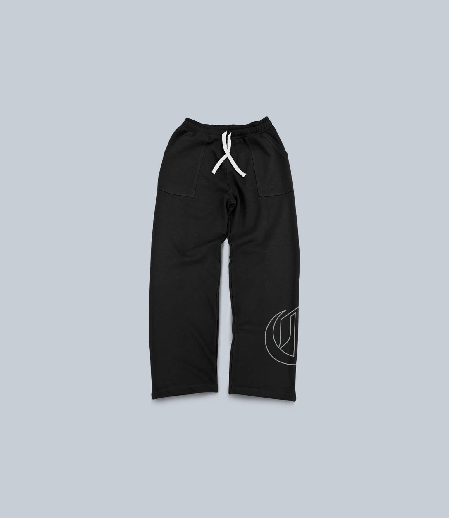 signature straight-leg - black