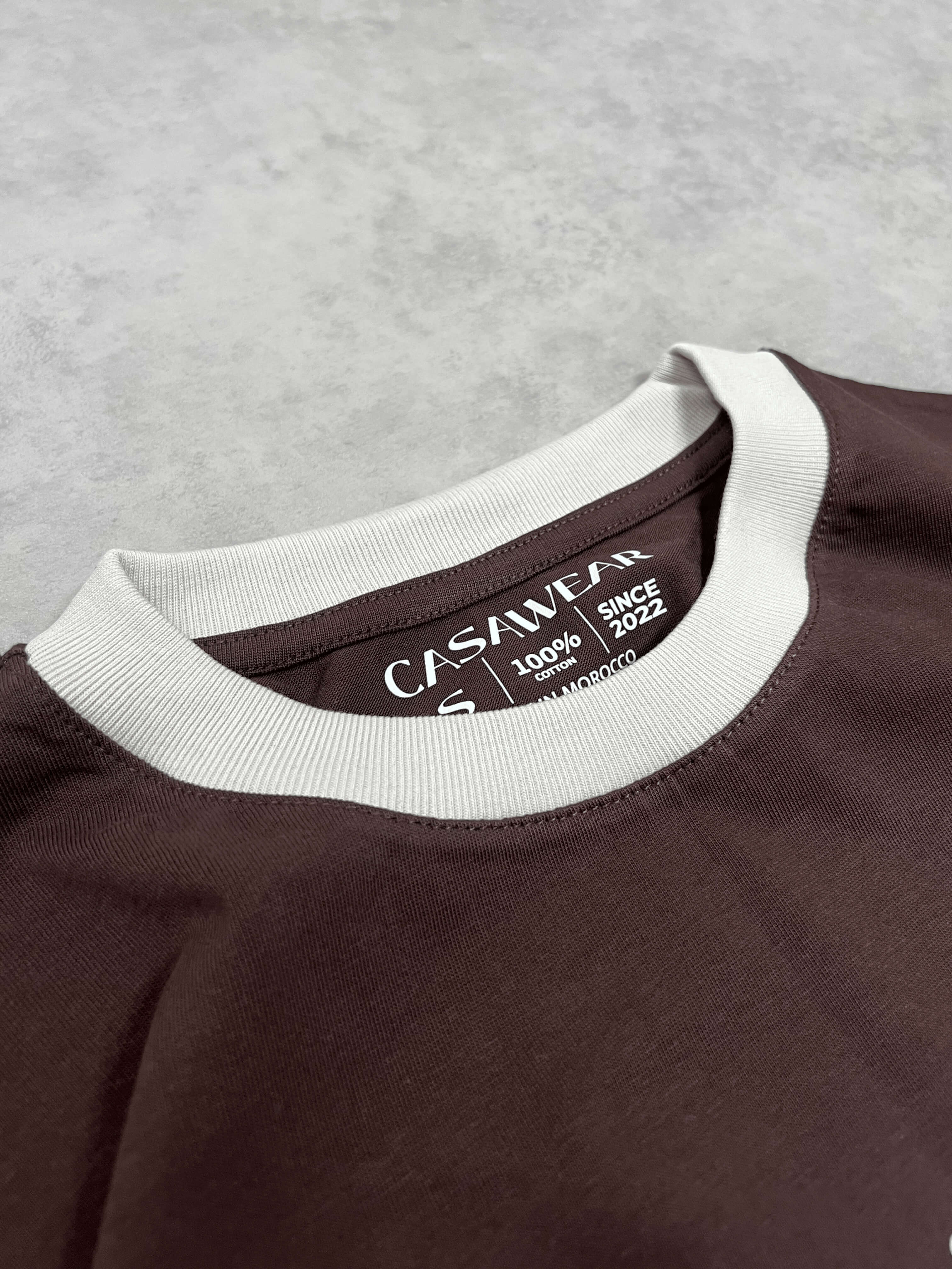 Hot Season Ringer Tee - Espresso