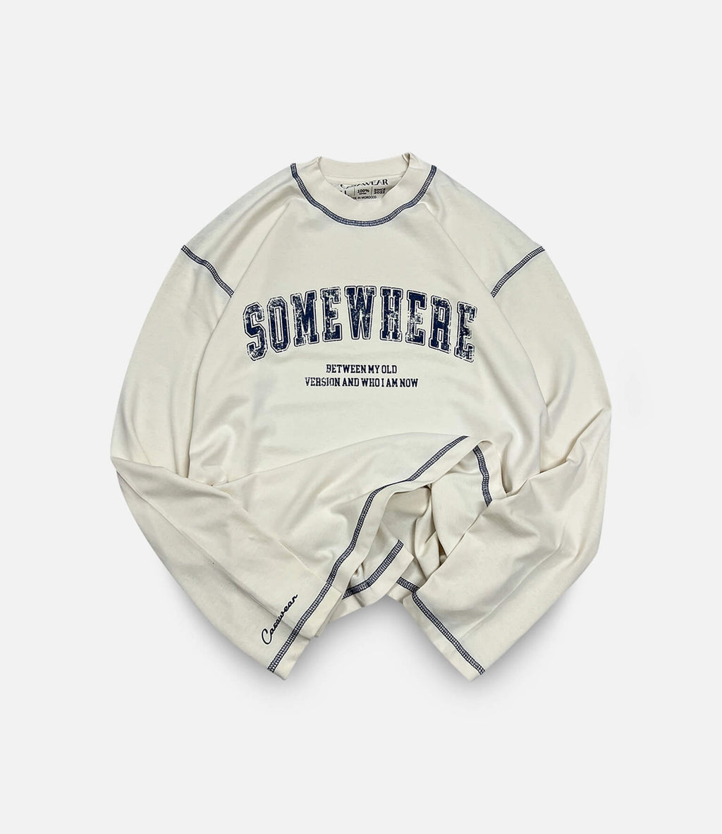Somewhere Long Sleeves - Creamy Milk