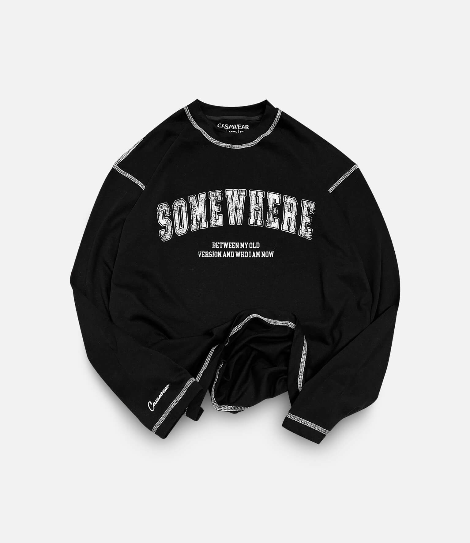 Somewhere Long Sleeves - Black