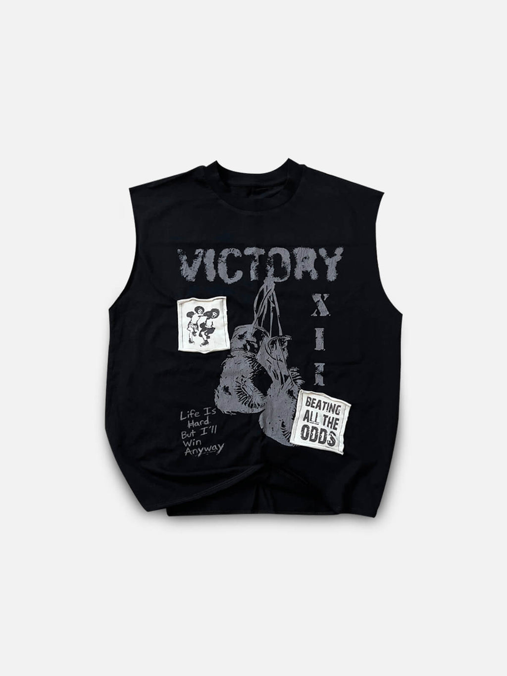 Victory Patched Tank - Black