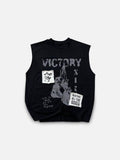 Victory Patched Tank - Black