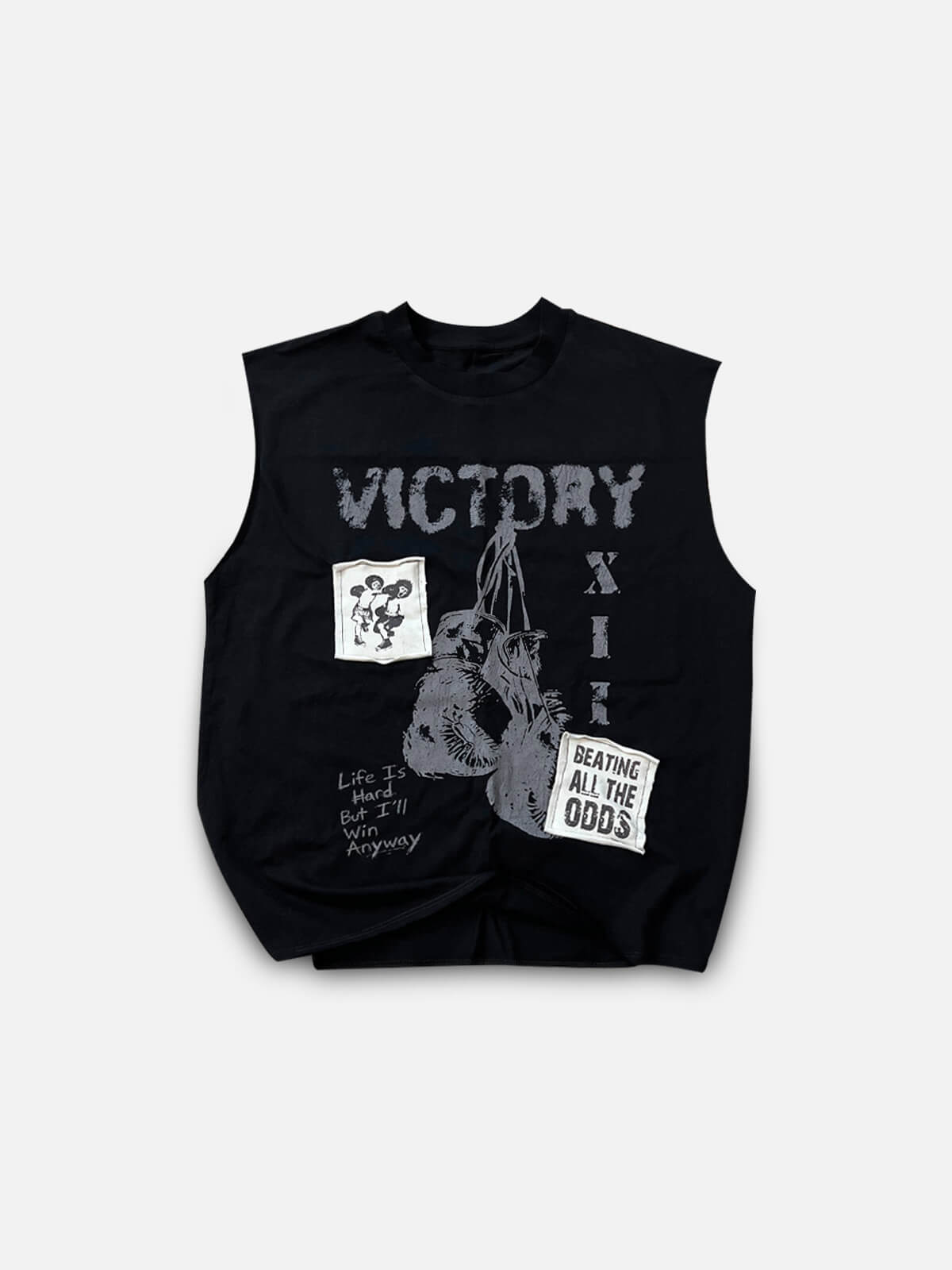Victory Patched Tank - Black