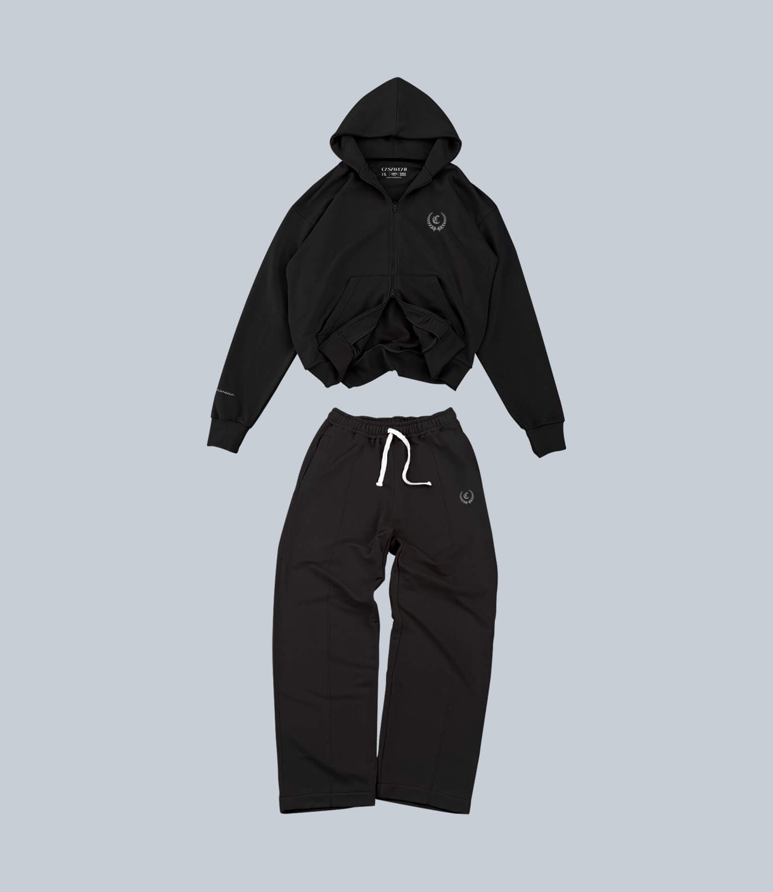 vanilla hint double zipper tracksuit