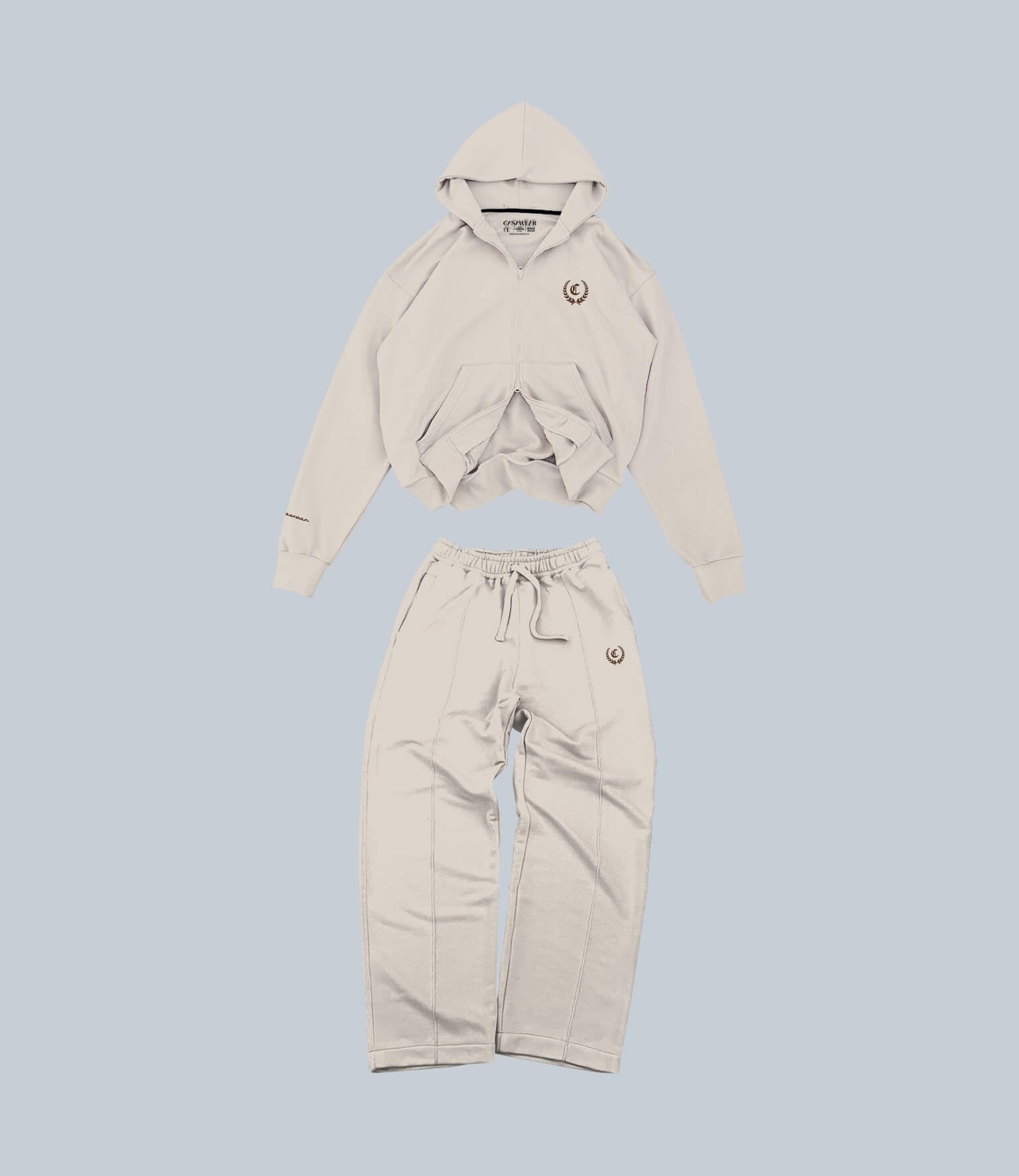 vanilla hint double zipper tracksuit