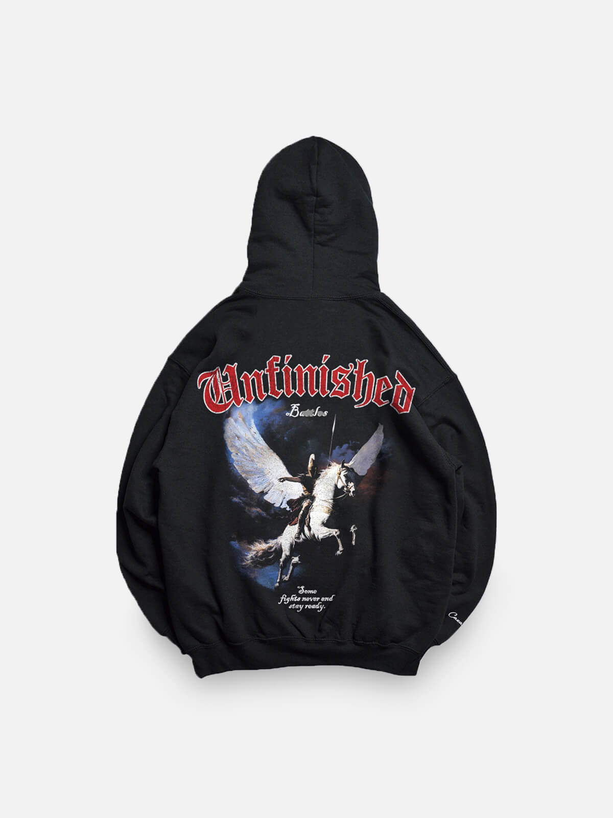 UNFINISHED BATTLES HOODIE - BLACK
