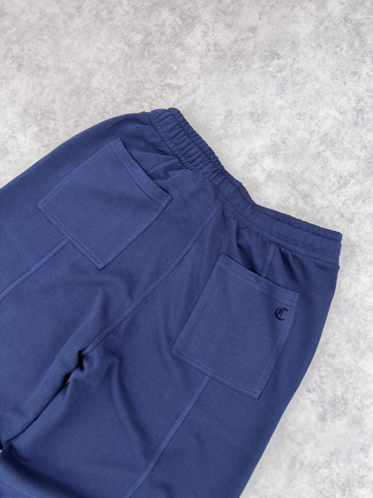wide-legs sweatpant – indigo