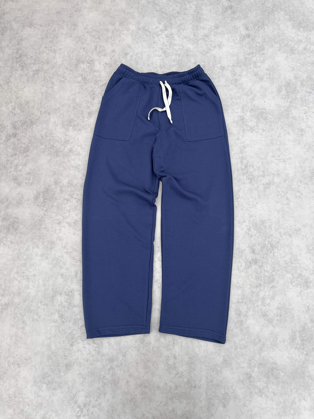 wide-legs sweatpant – indigo