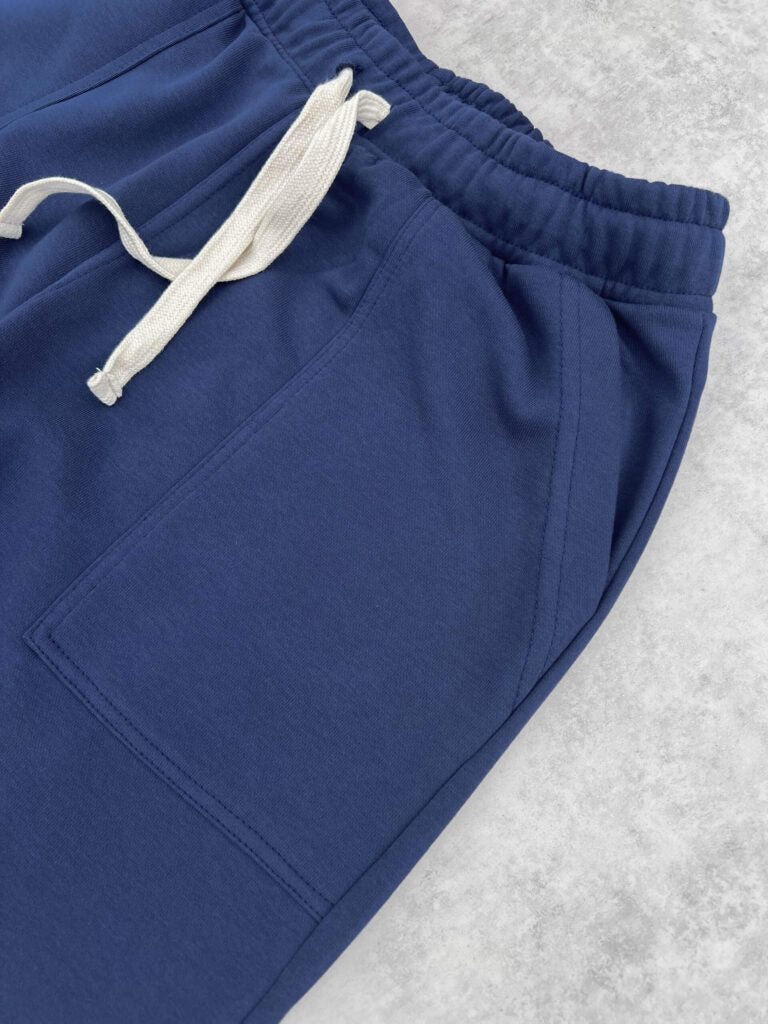 wide-legs sweatpant – indigo