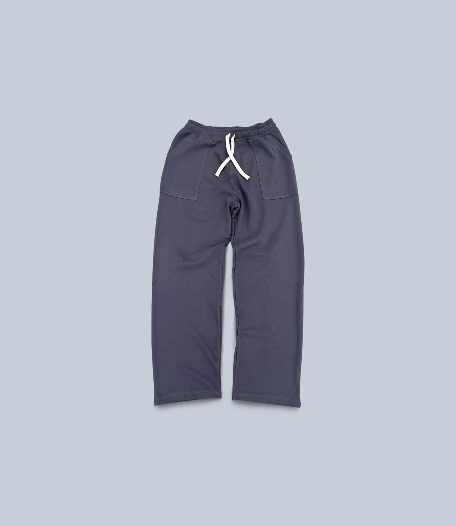 wide-legs sweatpant – indigo