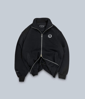 SIGNATURE FULL ZIP SWEATSHIRT - BLACK