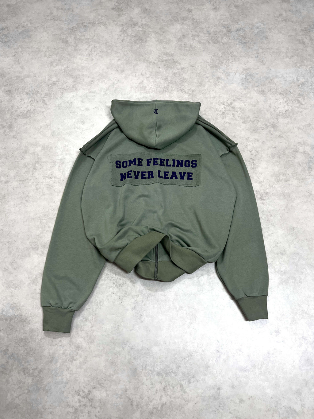 SFNL ZIPPER HOODIE -  FOREST green