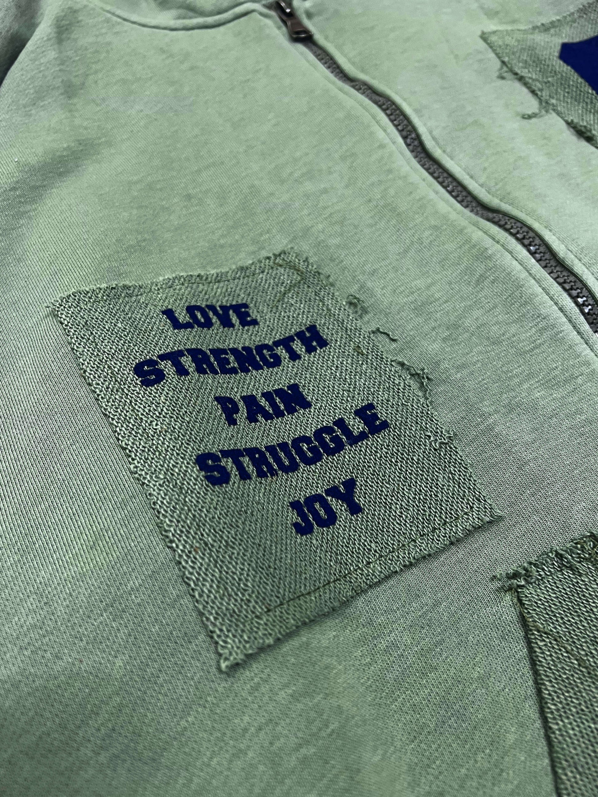 SFNL ZIPPER HOODIE -  FOREST green