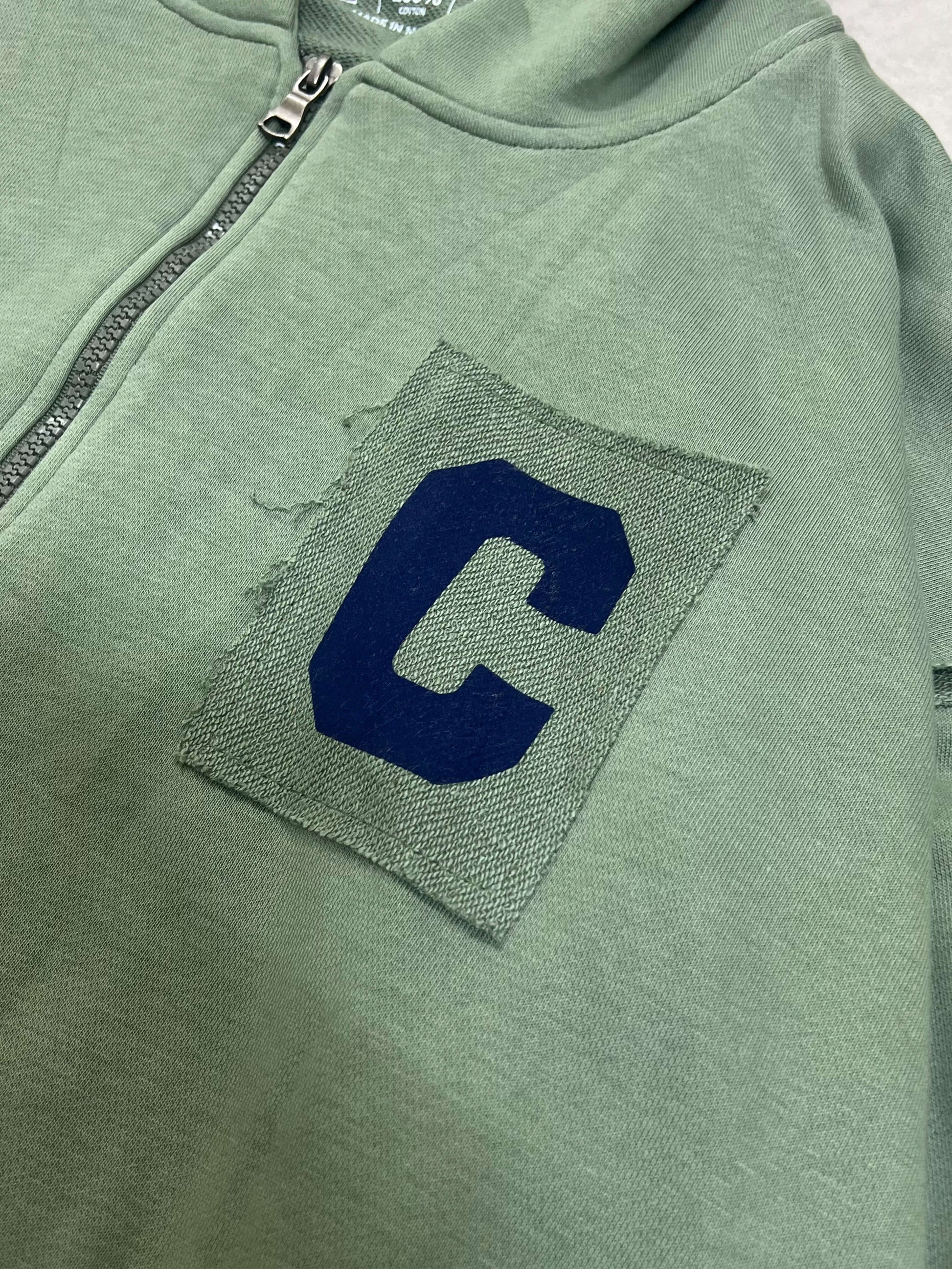 SFNL ZIPPER HOODIE -  FOREST green